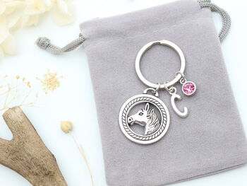 Personalised Horse Keyring Horse Rider Gift, 6 of 9