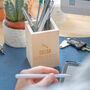 Personalised Wooden Pen Pot, thumbnail 2 of 5