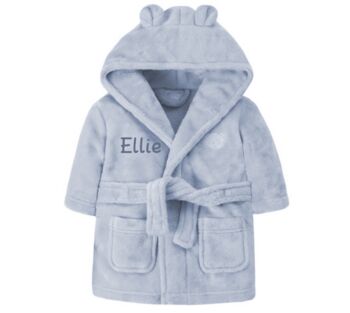 Personalised Baby And Toddler Dressing Gown – Embroidered Name In Eight Colours, 3 of 8