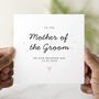 Personalised Mother Of The Groom Wedding Card, thumbnail 1 of 3