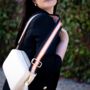 Black, Tan And Cream Stripe Bag Strap | Extra Long Crossbody Replacement Bag Strap, thumbnail 3 of 4
