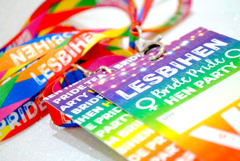 Lesbihen Gay~Lesbian Hen Party Vip Pass Lanyards, 11 of 12