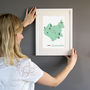 Leicestershire County Map Illustration Print, thumbnail 2 of 6