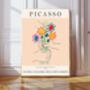 Picasso Boquet Of Peace Flower Art Print, thumbnail 1 of 3