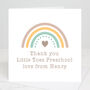 Thank You Preschool Personalised Rainbow Card, thumbnail 3 of 3