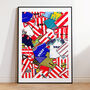 Sunderland Football Shirt Mash Up Print, thumbnail 1 of 3