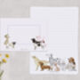 A5 Letter Writing Paper And Envelopes, Blue Dog Design, thumbnail 5 of 7