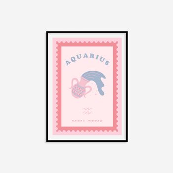 Children's Aquarius Zodiac Print, 5 of 7