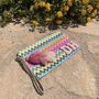 Personalised Chevron Stripe Pouch Wristlet Clutch Bag, thumbnail 2 of 12