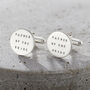 Personalised Brushed Silver Cufflinks, thumbnail 2 of 7