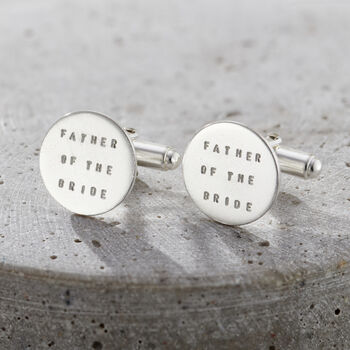 Personalised Brushed Silver Cufflinks, 2 of 7