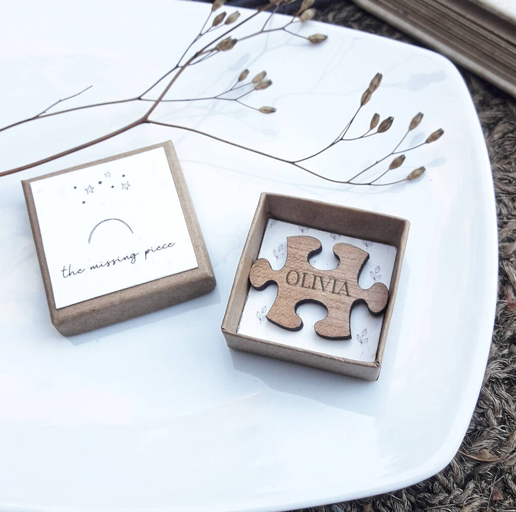 personalised jigsaw missing piece pocket token gift by edgeinspired ...