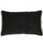 Dara Black Cotton Cushion, 30 X 50, thumbnail 4 of 8