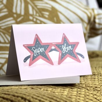 Super Star Greetings Card, 2 of 6