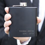 Established Name And Date Personalised Hip Flask, thumbnail 3 of 9