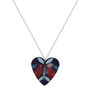 Ava Blue Heart Pendant Necklace, thumbnail 1 of 2