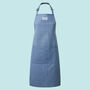 Stencil Personalised Denim Apron With Pocket, thumbnail 3 of 5
