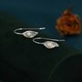 Calla Lily Flower And Pearl Hook Earrings, thumbnail 1 of 9