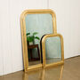 Gold Wood Framed Beaded Mirror, thumbnail 1 of 5