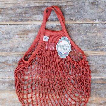 French Cotton Net Shopping Bag – Brique, 3 of 6