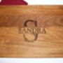 Traditional Monogram Personalized Oak Cutting Board, thumbnail 2 of 5