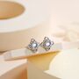 Sterling Silver Vintage Inspired Moonstone Stud Earrings, thumbnail 1 of 11