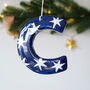 Personalised Hand Painted Star Letter Ornament, thumbnail 1 of 3