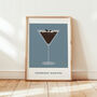 Espresso Martini Print, Cocktail Print, thumbnail 1 of 9