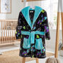 Personalised Kids Gaming Dressing Gown Hooded Robe, thumbnail 3 of 6