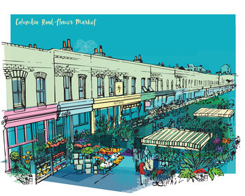 Columbia Road Flower Market Card, 2 of 2
