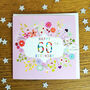 Floral 60th Birthday Card, thumbnail 5 of 5