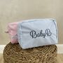 Personalised Stripe Embroidered Makeup Cosmetic Bag, thumbnail 7 of 9