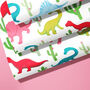 Dinosaur Wrapping Paper Jurassic Gift Wrap, thumbnail 1 of 4