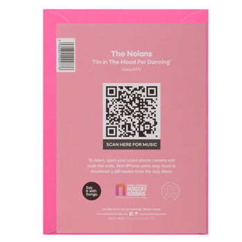 'I'm In The Mood For Dancing' Streamable Song Card, 2 of 2