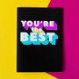 Rainbow Thank You Card | You're The Best, thumbnail 3 of 5