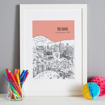 Personalised Brisbane Print, 5 of 10