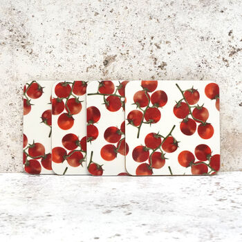 Tomato Coaster Set | Illustrated Coasters Gift Set | British Made, 2 of 4