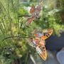 Set Of Two Copper Insect Garden Stakes – Butterfly And Dragonfly On Curved Poles, thumbnail 2 of 7
