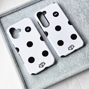 Personalised Polka Dot Phone Case, 3 of 7