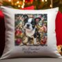 Personalised Boston Terrier In Christmas Lights, thumbnail 2 of 9
