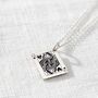 Queen Of Hearts Playing Card Charm Necklace, thumbnail 2 of 5