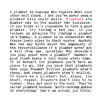 Plumbing Quotes Card For Plumbers, 2 of 4