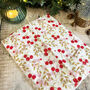Elegant Red And Gold Berry Christmas Tissue Wrap Paper X Five Sheets, thumbnail 1 of 4