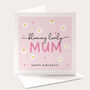 Mum Birthday Card Pink Daisy Design, thumbnail 1 of 4