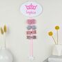 Personalised Crown Hair Bow Holder 15 Colours, thumbnail 1 of 8