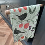 Fruits And Birds Cotton Tea Towel, thumbnail 2 of 7