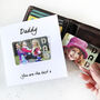 Personalised Card With Removable Metal Photo Keepsake For Dad, thumbnail 1 of 8