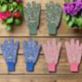 Gardening Gloves Wild Flower Design, thumbnail 6 of 6