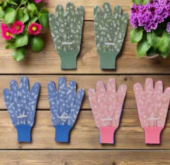 Gardening Gloves Wild Flower Design, 6 of 6