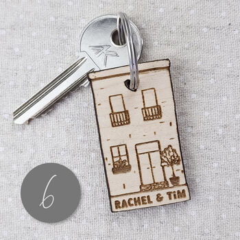 New Home Keyring Personalised Gift Housewarming, 6 of 9